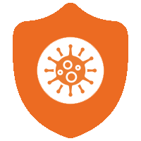 COVID safety and hygiene icon
